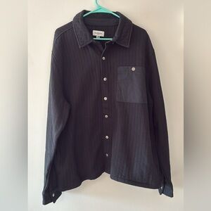 Goodfellow & Co Charcoal Striped Shirt/Shacket